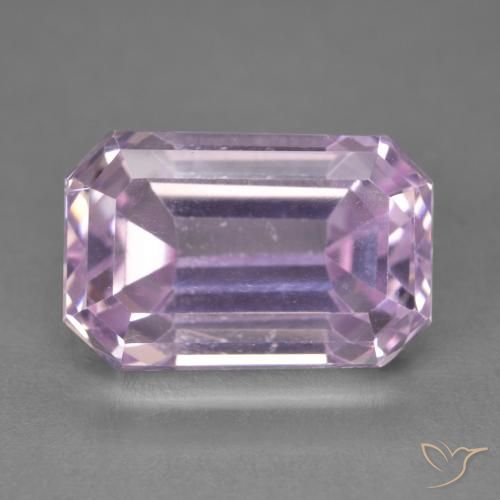 10.68ct Natural Rosado cereza Kunzita, corte esmeralda, VVS