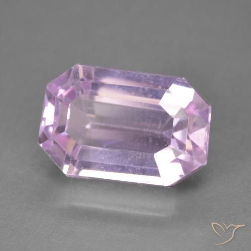 Kunzita Medium Light-Pink natural de 7.61 ct, Corte Octágono / Esmeralda, VVS