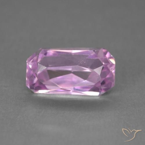 2.49ct Natural Rosado púrpura Kunzita, corte esmeralda, VVS