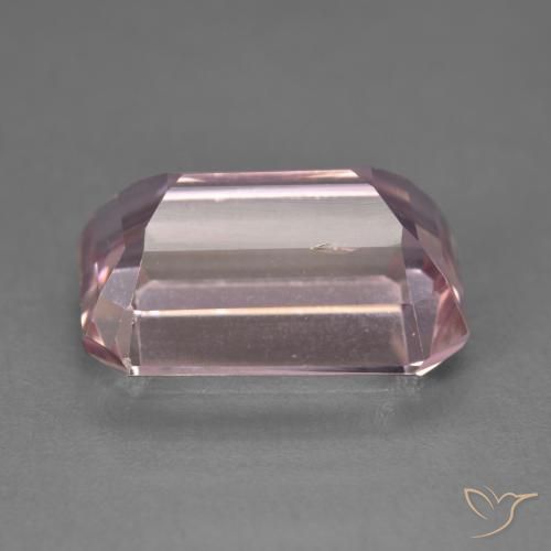 Kunzita Rosado medio natural de 9.85 ct, Corte Octágono / Esmeralda, VS