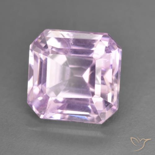 Kunzita Tono rosado cereza natural de 5.92 ct, Corte Octágono / Esmeralda, VS