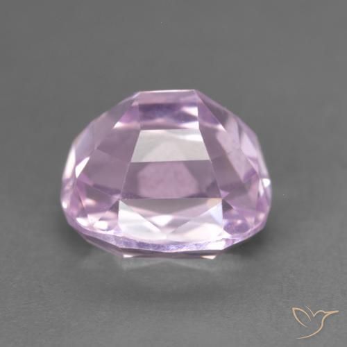 Kunzita Rosado medio natural de 4.16 ct, Forma Cojín, VVS