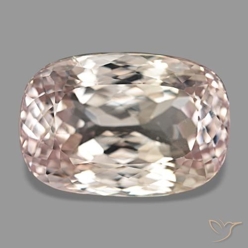 Kunzita rosa natural de 43,49 ct, corte cojín, VS