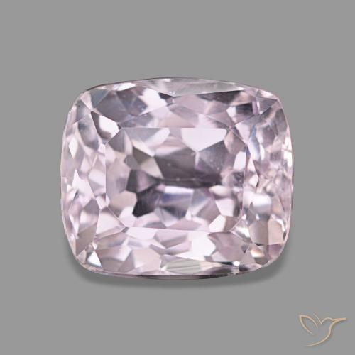 Kunzita rosa natural de 3,53 ct, corte cojín, VS