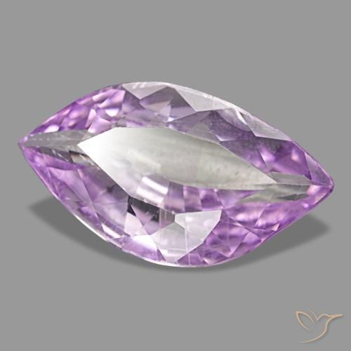 Kunzita violeta natural de 7,54 ct, forma elegante, VS-SI