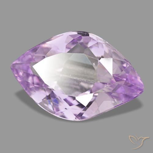 Kunzita violeta natural de 6,92 ct, marquesa, VS