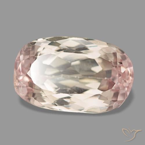 Kunzita rosa natural de 10,83 ct, corte óvalo, VS