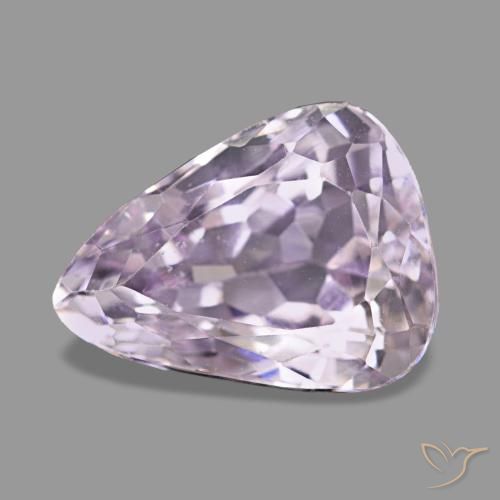 Kunzita rosa natural de 3,75 ct, en forma de pera, VS