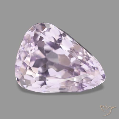 Kunzita rosa natural de 3,75 ct, en forma de pera, VS