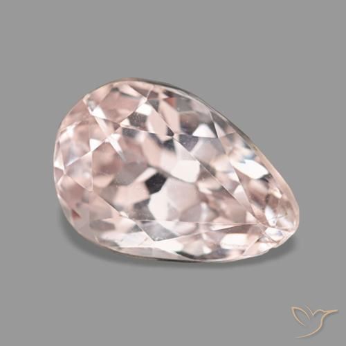 Kunzita rosa natural de 3,48 ct, en forma de pera, VS-SI