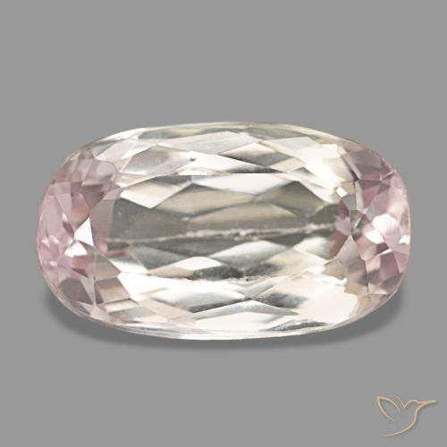 Kunzita rosa natural de 4,37 ct, corte óvalo, VS