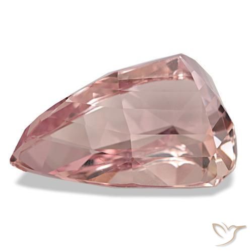 Kunzita rosa natural de 166,37 ct, en forma de pera, VVS