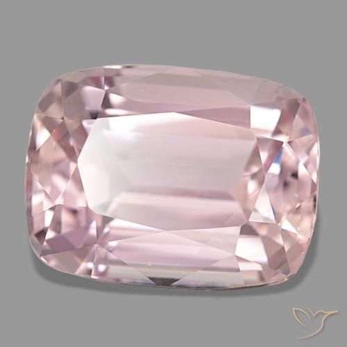 Kunzita rosa natural de 10,60 ct, corte cojín, VVS