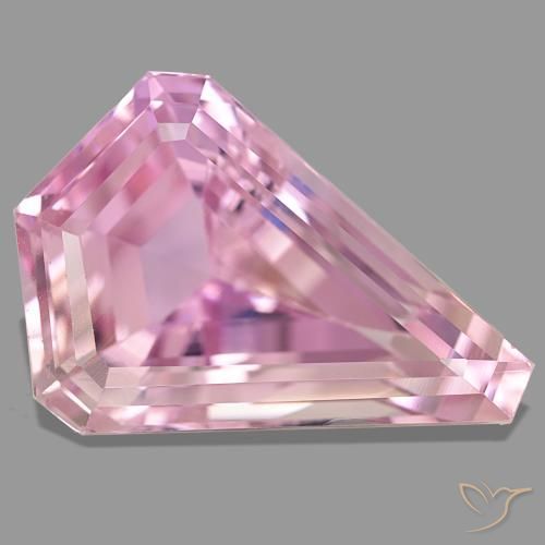 Kunzita rosa natural de 31,04 ct, forma elegante, VS
