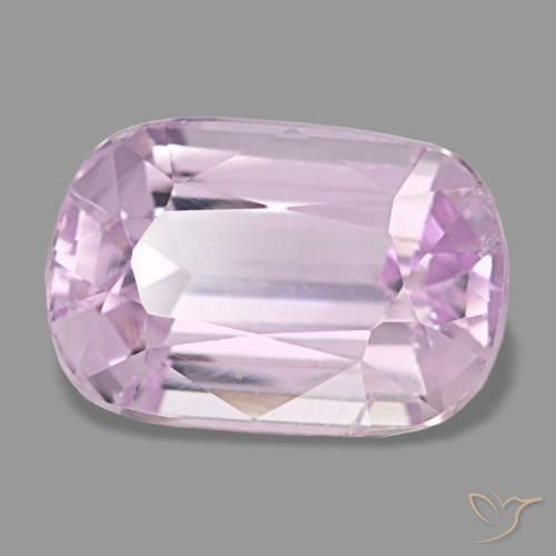 Kunzita rosa natural de 2,59 ct, corte cojín, VS