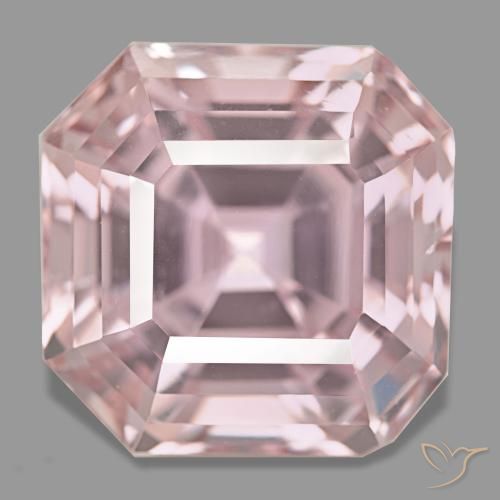 Kunzita rosa de 48,86 ct, corte esmeralda, VS