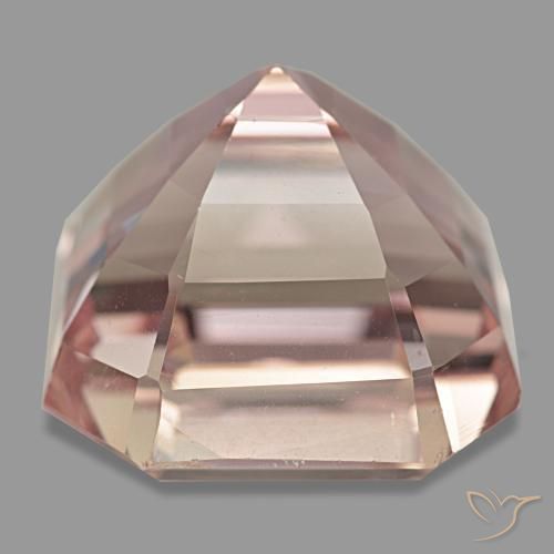 Kunzita rosa natural de 48,86 ct, corte esmeralda, VS