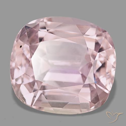 Kunzita rosa natural de 27,90 ct, corte cojín, VS