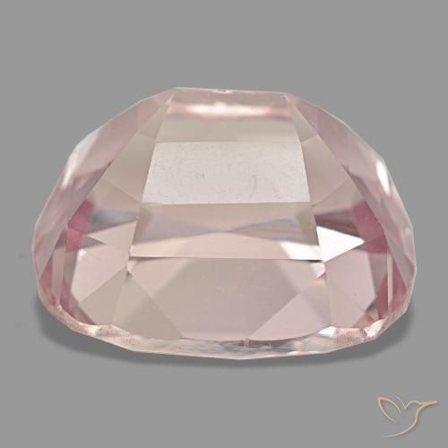 Kunzita rosa natural de 27,90 ct, corte cojín, VS