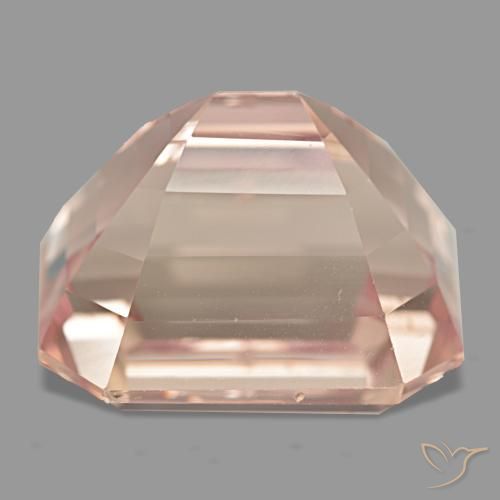 Kunzita rosa natural de 38,18 ct, corte esmeralda, VVS-VS