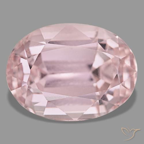 Kunzita rosa natural de 35,28 ct, corte óvalo, VS