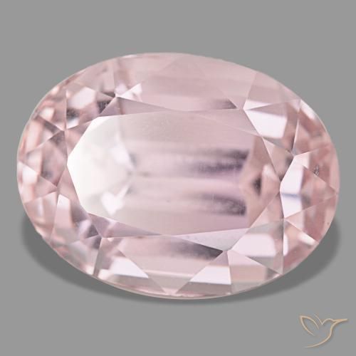 Kunzita rosa natural de 35,28 ct, corte óvalo, VS