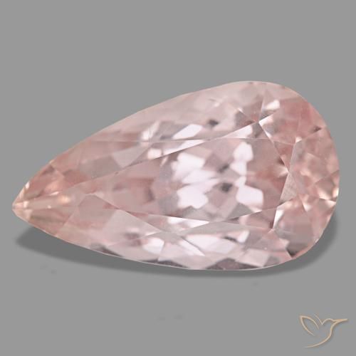 Kunzita rosa de 24,20 ct, en forma de pera, VVS-VS