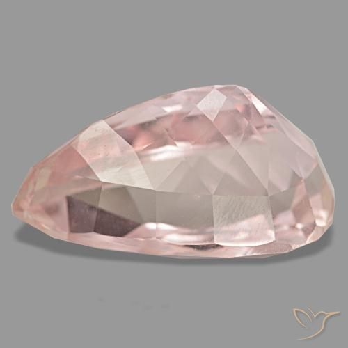 Kunzita rosa natural de 24,20 ct, en forma de pera, VVS-VS