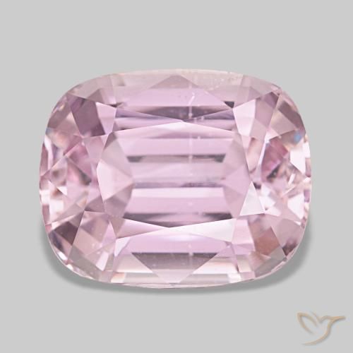 Kunzita rosa natural de 19,31 ct, corte cojín, VS