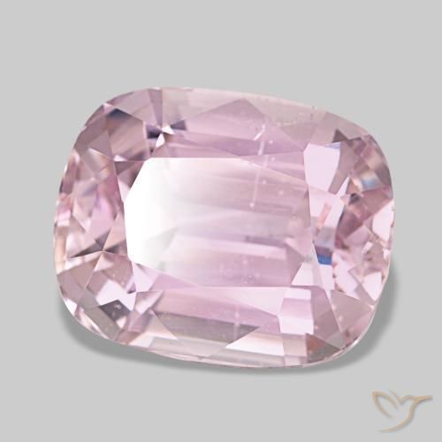 Kunzita rosa natural de 19,31 ct, corte cojín, VS