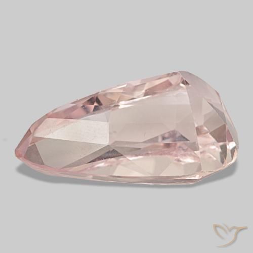 Kunzita rosa natural de 30,90 ct, en forma de pera, VS