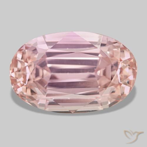 Kunzita rosa natural de 41,29 ct, corte óvalo, VVS-VS