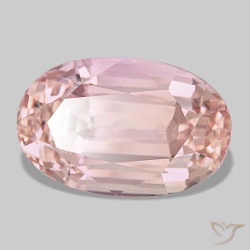 Kunzita rosa natural de 41,29 ct, corte óvalo, VVS-VS