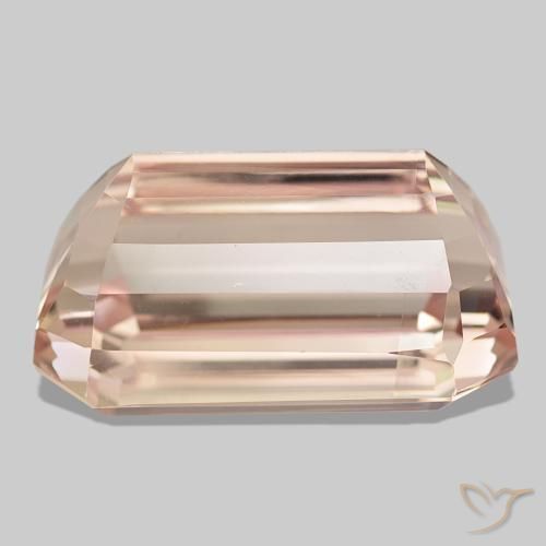 Kunzita rosa natural de 63,93 ct, corte esmeralda, VVS-VS