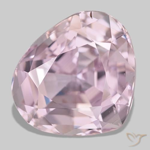 Kunzita rosa natural de 22,48 ct, en forma de pera, VS