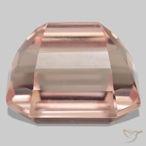 Kunzita rosa natural de 58,55 ct, corte esmeralda, VVS-VS