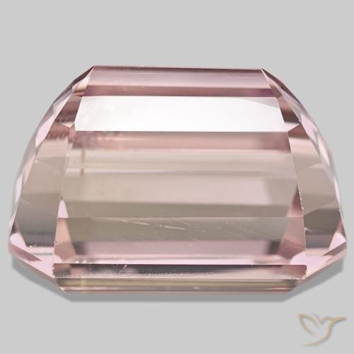 Kunzita rosa natural de 61,71 ct, corte esmeralda, VS