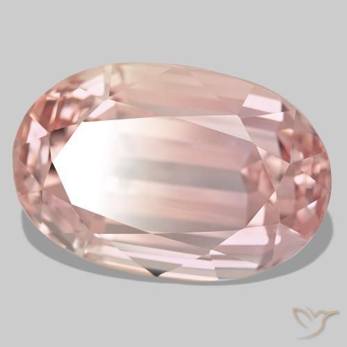 Kunzita rosa natural de 76,84 ct, corte óvalo, VVS
