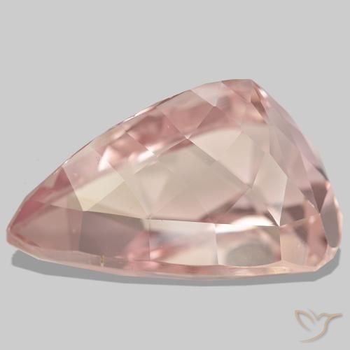 Kunzita rosa natural de 96,69 ct, en forma de pera, VS