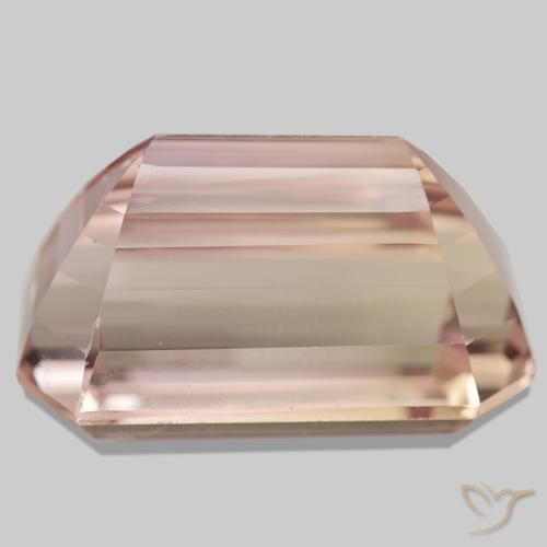 Kunzita rosa natural de 111,45 ct, corte esmeralda, VVS