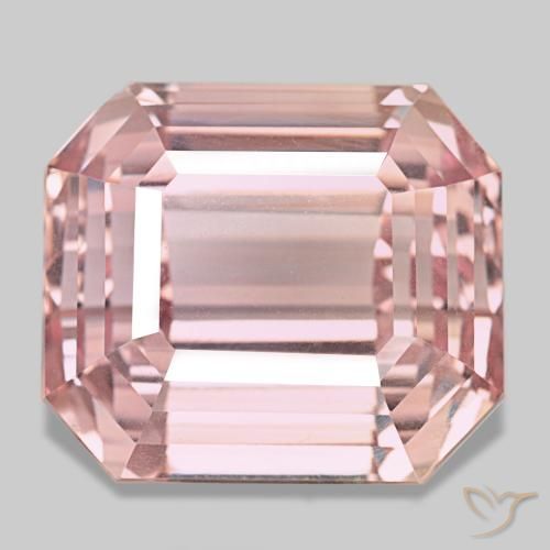 Kunzita rosa natural de 145,50 ct, corte esmeralda, VVS