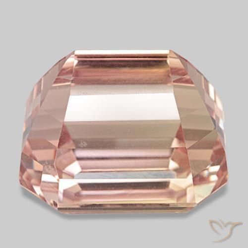Kunzita rosa natural de 145,50 ct, corte esmeralda, VVS