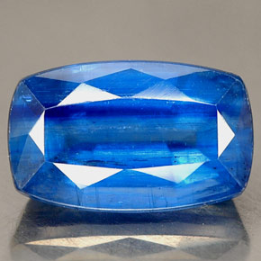 Cianita azul natural de 2,86 ct, corte cojín, SI