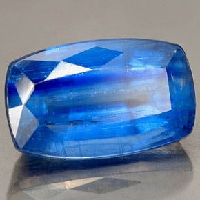 Cianita azul natural de 2,86 ct, corte cojín, SI