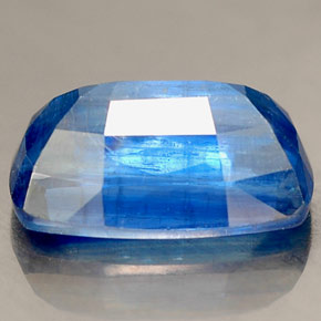 Cianita azul natural de 2,86 ct, corte cojín, SI