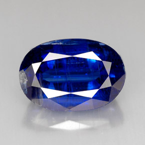 Cianita azul natural de 9,45 ct, corte óvalo, VS-SI