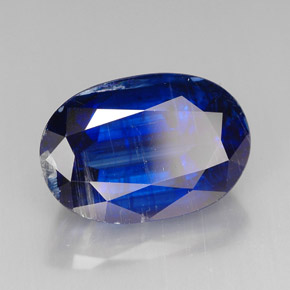 Cianita azul natural de 9,45 ct, corte óvalo, VS-SI