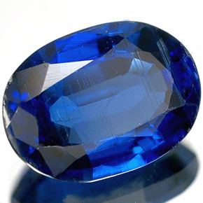 Cianita azul natural de 1,90 ct, corte óvalo, VS-SI