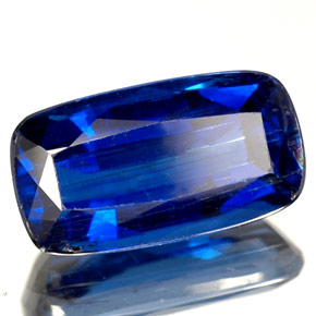 Cianita azul natural de 2,41 ct, corte cojín, SI