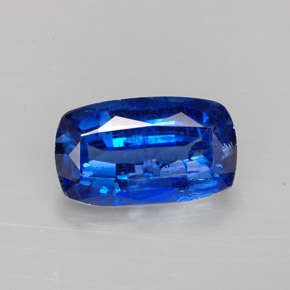 Cianita azul natural de 3,55 ct, corte cojín, SI